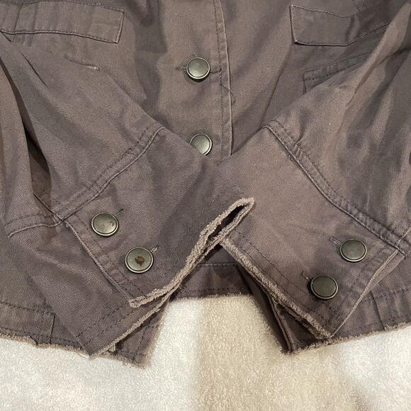 Maurices Lightweight Gray Jacket Women's 2x Snap Front With 4 Pockets - Picture 9 of 10